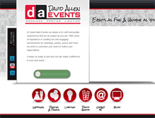 Tablet Screenshot of davidallenevents.com